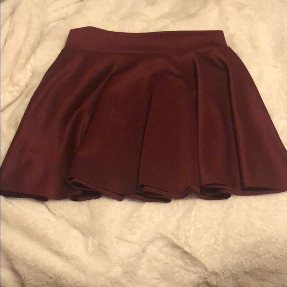 Women’s A Line Skater Skirt—Burgundy